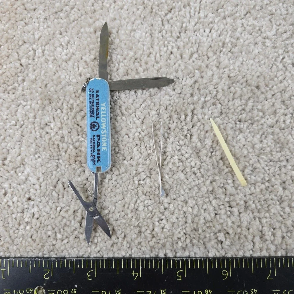 Victorinox Swiss Army Knife Blue Yellowstone National Park Classic SD Multi-Tool